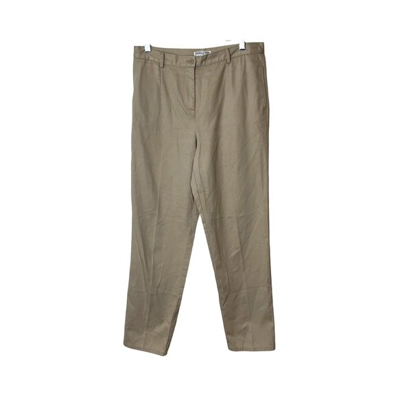 Pendleton Khaki Chino Pants Womens Classic Fit Casual Trousers Women size 8P - Picture 1 of 10